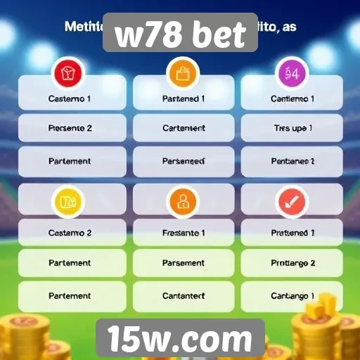 Métodos de pagamento aceitos no w78 bet